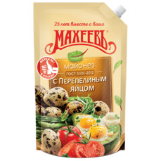 Махеев Майонез с перепелиным яйцом 67% 800г д\п