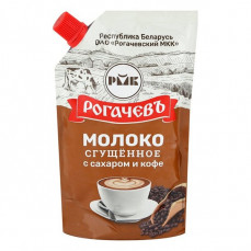 Рогачев сгущ. молоко и натур Кофе 7% 270г дой-пак